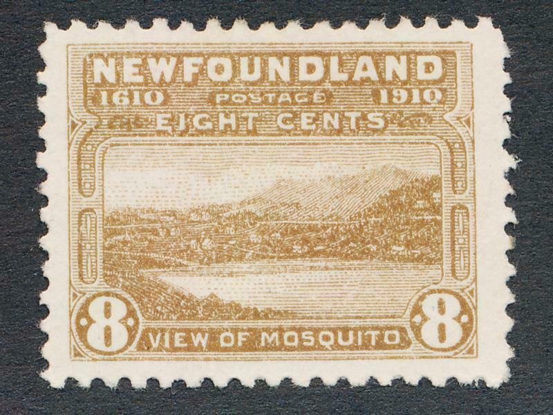 NEWFOUNDLAND 93 MINT VF LH 8c VIEW OF MOSQUITO