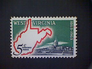 United States, Scott #1232, used(o), 1963, West Virginia Statehood, 5¢
