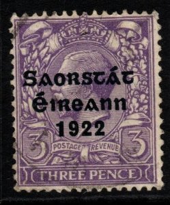 IRELAND SG57 1923 3d BLUISH VIOLET FINE USED