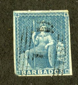 BARBADOS 6 USED SCV $70.00 BIN $30.00 ROYALTY