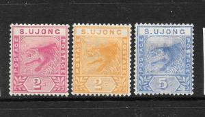 SUNGEI UJONG  1891   TIGER  SET 3     MH   SG 50/52