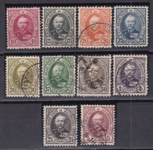 1891-93 - LUXEMBOURG -Sc# 60-69 Used