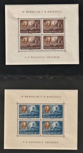 Hungary Scarce Sheets Set of 8