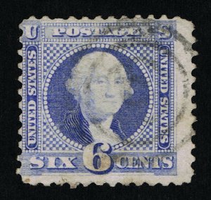 AFFORDABLE GENUINE SCOTT #115 FINE USED 1869 ULTRAMARINE CLEAR G-GRILL #11355