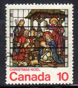 Canada 698 - Used-NH - Christmas / Nativity / Stained Glass