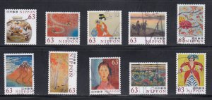 Japan 2020 Sc#4449a-j World of Arts: Red Used