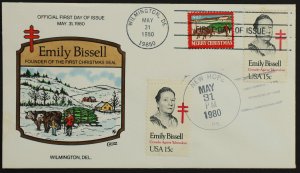 U.S. Used Stamp Scott #1823 15c Emily Bissell Collins First Day Cover (FDC)