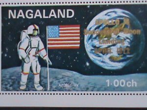 ​NAGALAND-1972 PROMOTION-APOLLO XV MOON LANDING MNH S/S VF-EST. $6