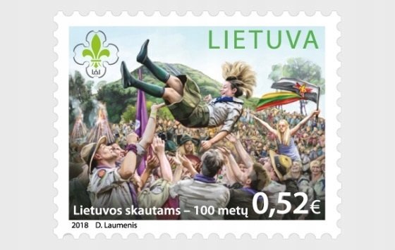 Lithuania 2018 MNH Stamps Scott 1125 Scouting 100 Years of Scout Movement in Lit