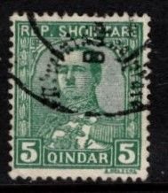 Albania - #229 King Zog I Overprint - Used