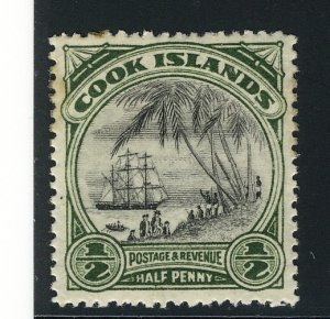 COOK IslAND 1932 #84b PERFORATION 14.0 $32.50 MH
