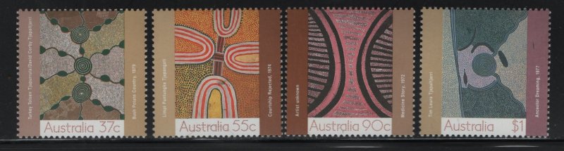 AUSTRALIA, 1087-1090, MNH, 1988, DREAM LORE ON ART OF THE DESERT