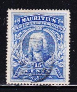 Album Treasures Mauritius Scott #  115  15c Admiral La Bourdonnais VF Used CDS