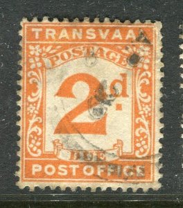 TRANSVAAL; 1907 early Postage Due issue fine used 2d. value