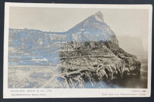 1945 Gibraltar RPPC Postcard Cover To Wesleyville PA Usa Mediterranean Caves