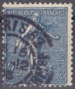 ZAYIX France 141 Used 25c dull blue Sower Agriculture Farming 060823S10