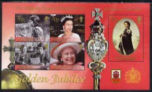 GIBRALTAR - 2002 - Golden Jubilee - Perf Min Sheet - Mint Never Hinged