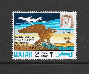 BIRDS - QATAR #207 FALCON MNH