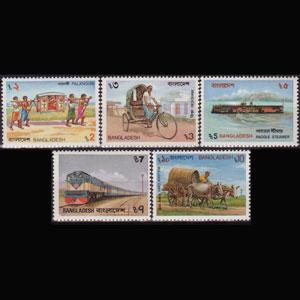 BANGLADESH 1987 - Scott# 296-300 Transport Set of 5 NH