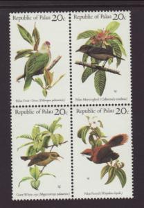 Palau US Trust Territory Scott 5-8 = 8a MNH** Bird Block