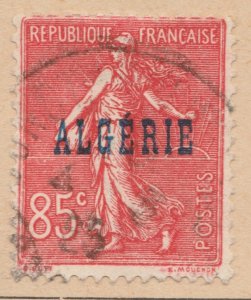 FRENCH COLONY ALGERIA 1924-25 85c Used Stamp A29P25F33158-