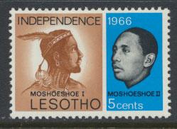 Lesotho  SG 107  Mint Hinged  Independence 