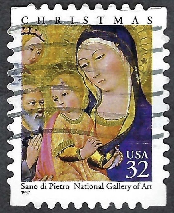 United States #3176 32¢ Madonna and Child (1997). Self-adhesive. Used.