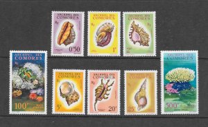 SHELLS - COMORO ISLANDS #48-53,C5-6  MNH