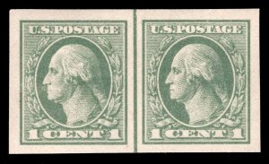 MOMEN: US STAMPS #531 LINE PAIR MINT OG NH XF-SUP LOT #83843*