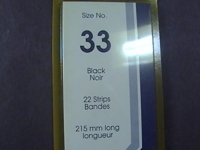 SHOWGARD MOUNTS # 33--215MM LONG x 33MM WIDE---22 STRIPS---BLACK /NEW
