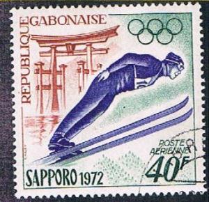 Gabon C121 Used Skiing (BP4113)