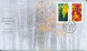 Trees from Canada & Thailand , Canada FDC, 2003, (CAFDC2000-1)