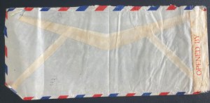 1940 New York USA Censored Airmail Cover To Kingston Jamaica