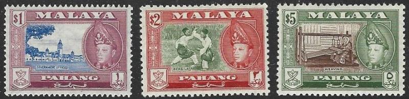 Malaya Pahang #80-82 Mint Hinged Sub-Set of 3