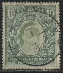 East Africa & Uganda Protectorates KEVII 1904 1 rupee used