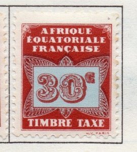 French Equatorial Africa 1937 Issue Fine Mint Hinged 30c. Postage Due 140583