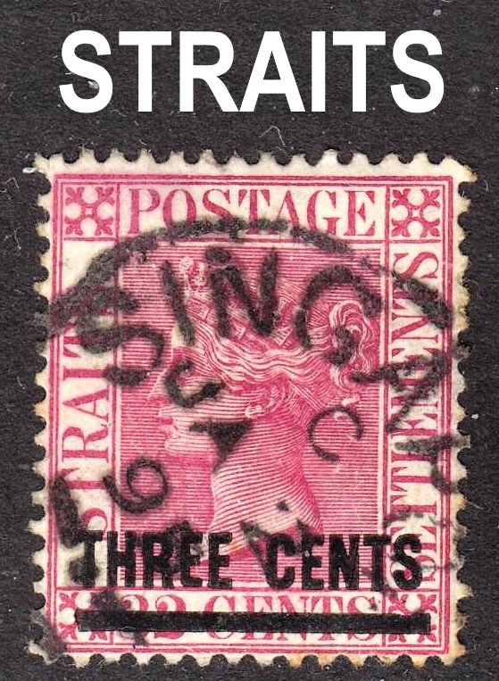 Malaya Straits Settlements Scott 74 Fine used with a splendid SON cds.