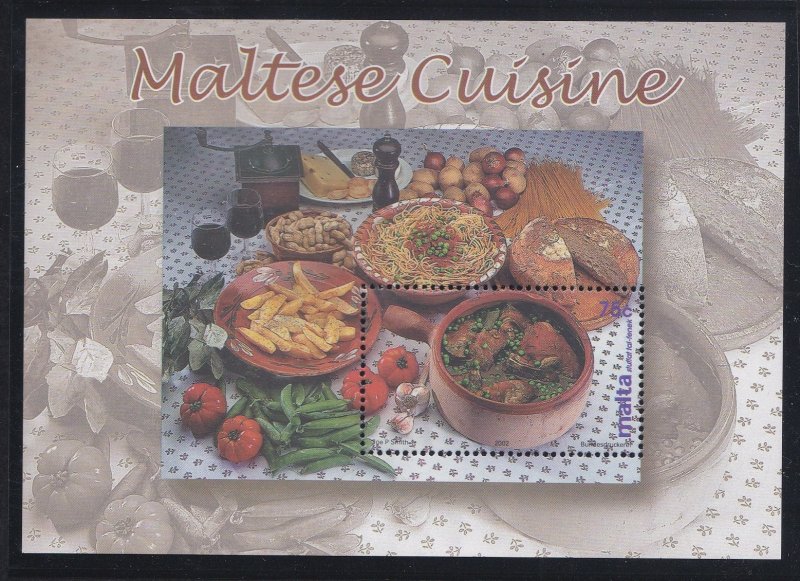 Malta # 1086, Maltese Cuisine, Souvenir Sheet, Mint NH, 1/2 Cat..