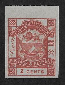 NORTH BORNEO SC# 37 IMPF VF/MLH 1887