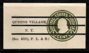 #U420 Franklin Precancel Type 1a1 Cut Square  - Unused