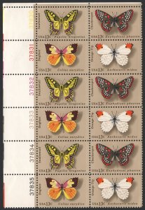 SC#1712-15 13¢ Butterflies Plate Block of Twelve (1977) MNH*