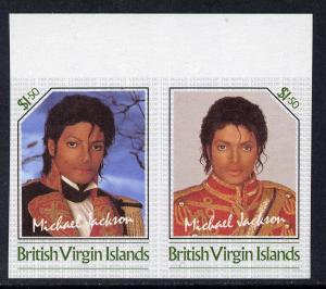 British Virgin Islands 1985 Michael Jackson $1.50 Unissue...