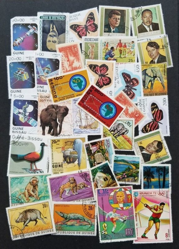 GUINEA Used Stamp Lot Collection T5233