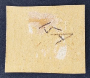 Italy/Roman States, Scott #12 PROBABLE REPRINT, VF unused, OG, small thins