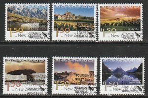 2004 New Zealand - Sc 1972-77 - used VF - 6 single - Tourist Attractions