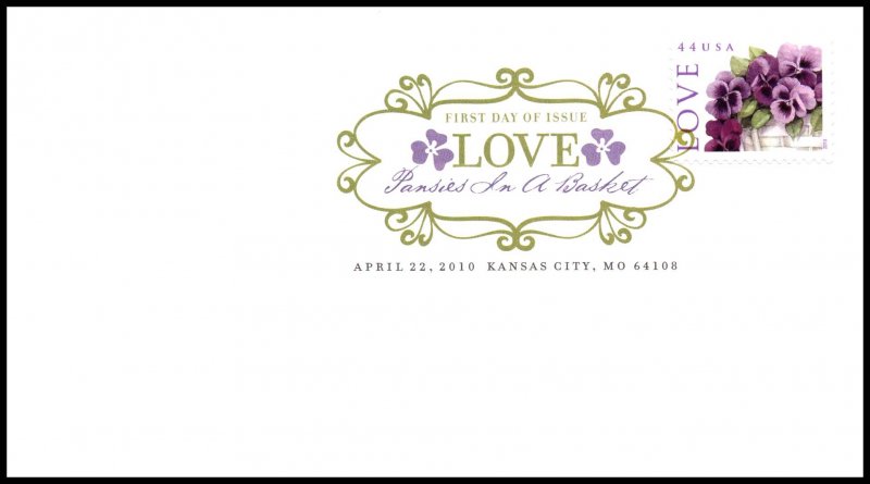 US 4450 Love Flowers DCP U/A FDC