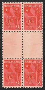 Doyle's_Stamps: July 1940 Lions International Convention Gutter Block