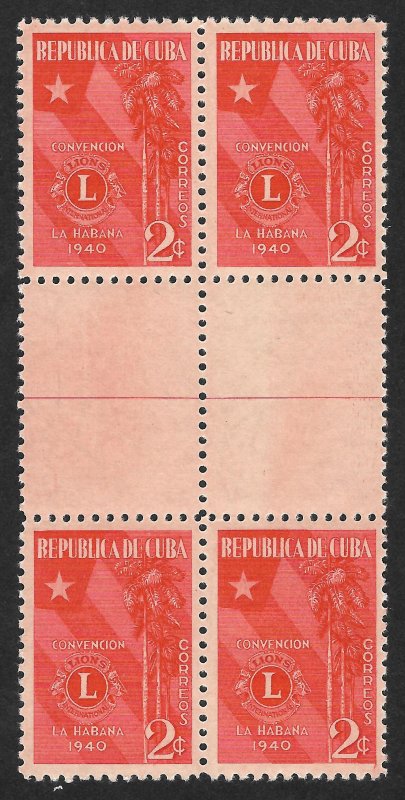 Doyle's_Stamps: July 1940 Lions International Convention Gutter Block