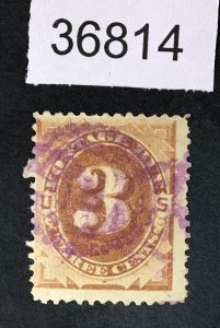 US STAMPS # J3 USED $ LOT #36814