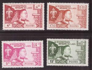 LAOS Scott 52-55 MNH** dried tropical gum